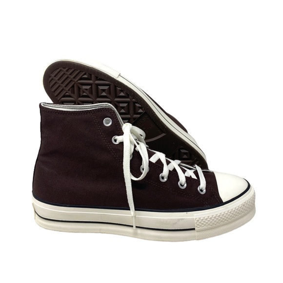 Converse Ctas Lift Platform Casual Brown Canvas Shoes Hi Men Custom 171209C-WWBW - Picture 8 of 11